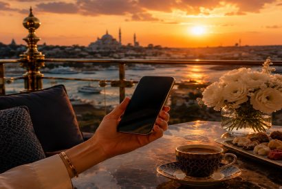 Concierge coordinating a guest request by phone